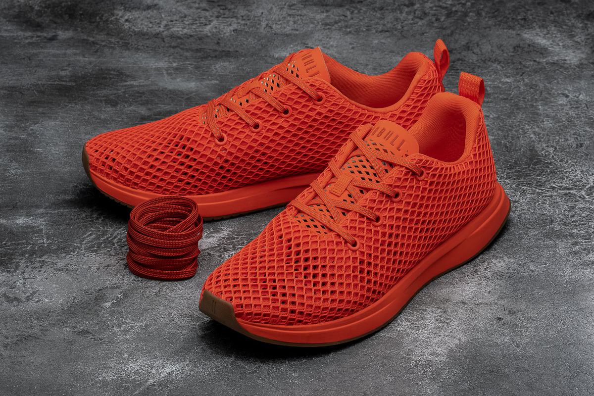 Nobull Mesh Runner Men's Running Shoes Orange | Australia (RE1504)